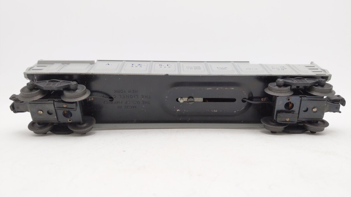 Lionel 3562-25 Vintage O Gray AT&SF Operating Barrel Car with Blue Letters VG/Box