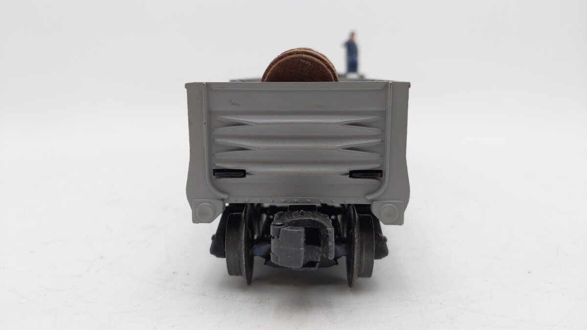 Lionel 3562-25 Vintage O Gray AT&SF Operating Barrel Car with Blue Letters VG/Box