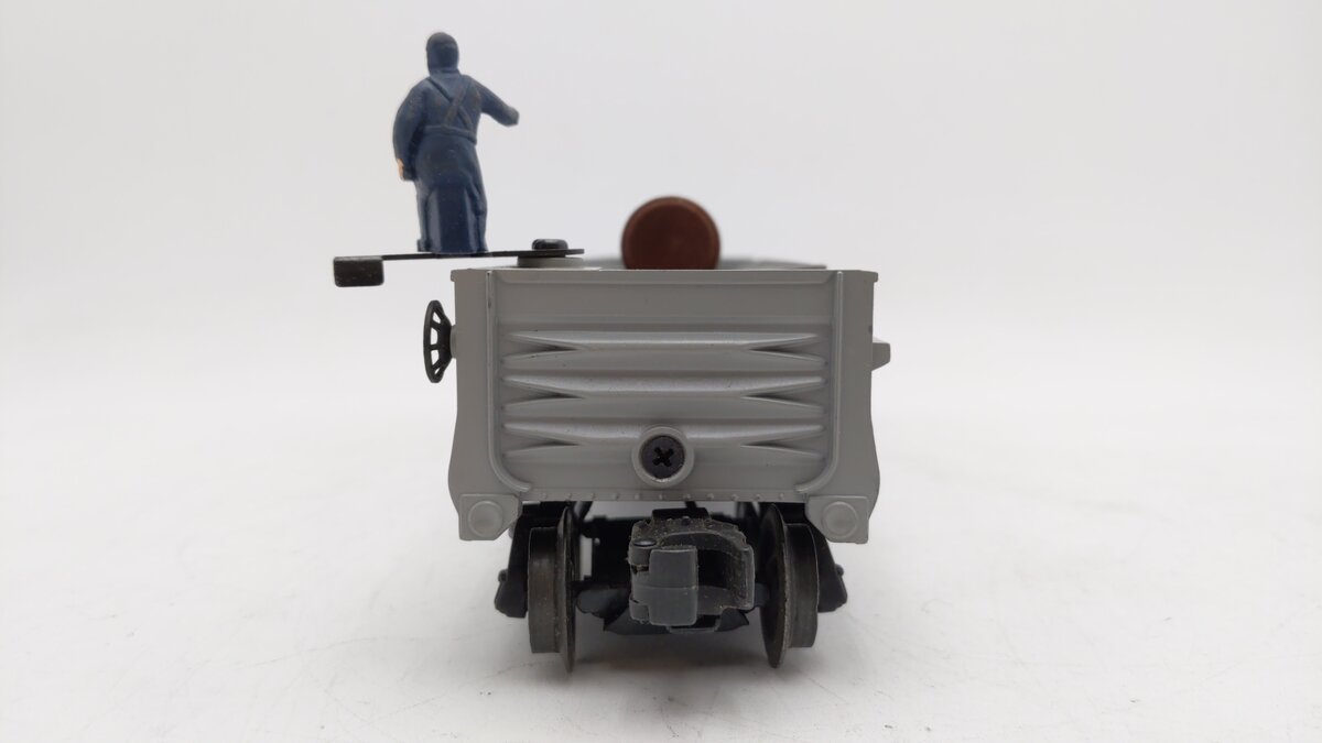 Lionel 3562-25 Vintage O Gray AT&SF Operating Barrel Car with Blue Letters VG/Box