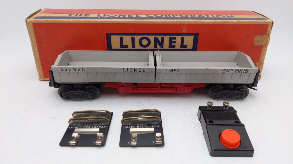 Lionel 3359 Vintage O Operating Twin Bin Dump Car VG/Box