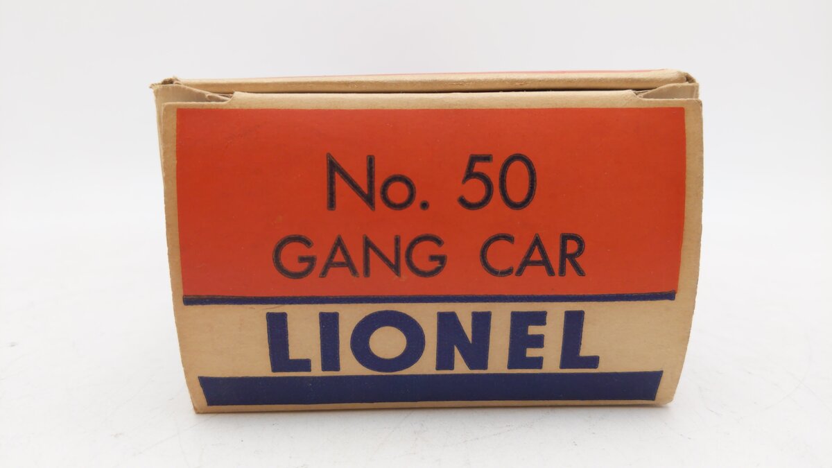 Lionel 50 Vintage O Motorized Gang Car VG/Box