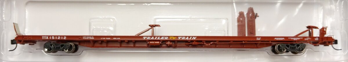 Athearn 14342 N TTX/Brown F89F TOFC Flat Car #151212 LN/Box