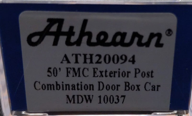 Athearn 20094 N Scale MD&W Combination Boxcar #10037 LN/Box