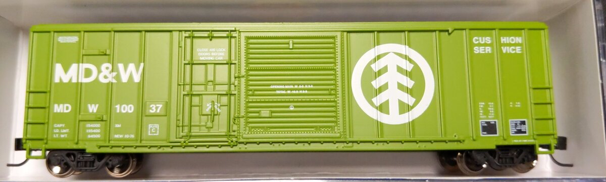 Athearn 20094 N Scale MD&W Combination Boxcar #10037 LN/Box