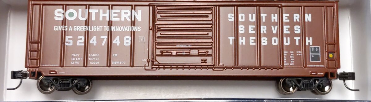 Athearn 2348 N Scale Southern 50' PS 5277 Boxcar # 524748 LN/Box