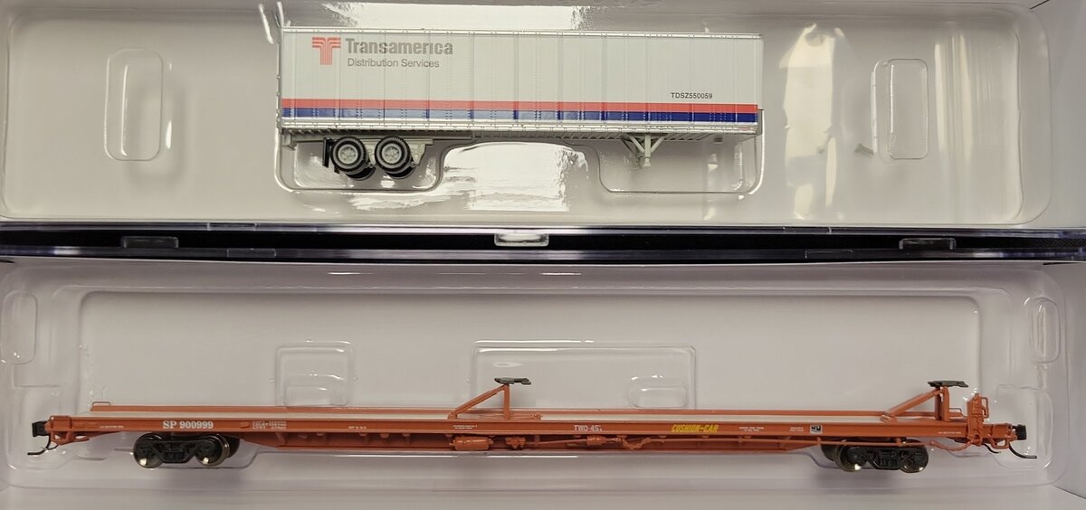 Athearn GN14368 N F89F 89'8" Flat Car w/45' Trailer #900999 LN/Box