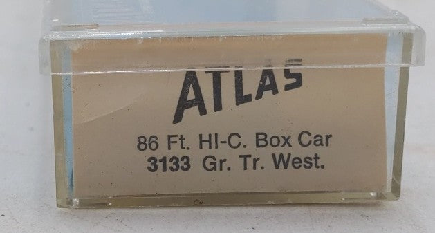 Atlas 3133 N Scale Grand Trunk Western Box Car # 378079 EX/Box