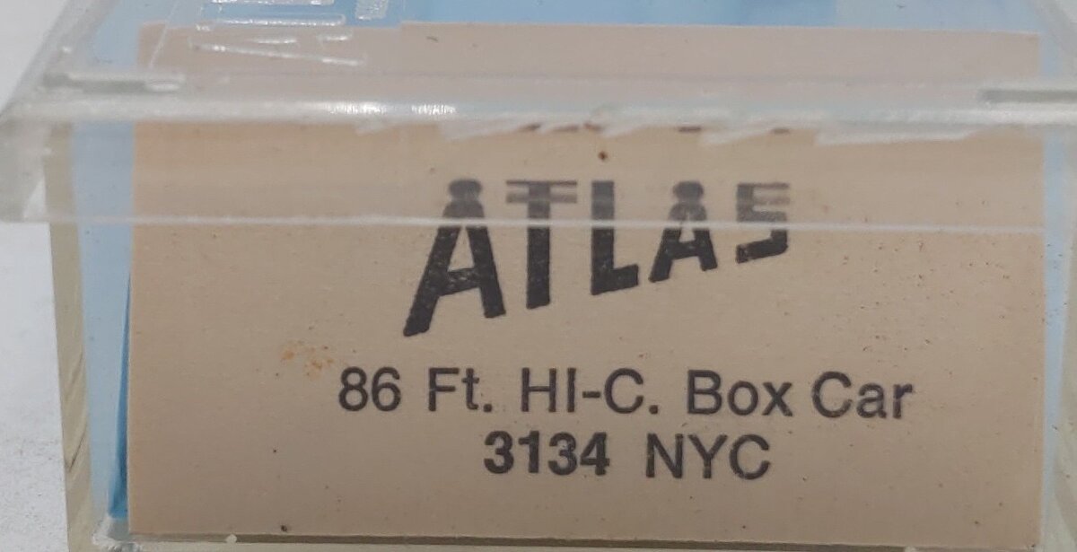 Atlas 3134 N Scale New York Central 86 Ft. HI-C Boxcar #67628 EX/Box