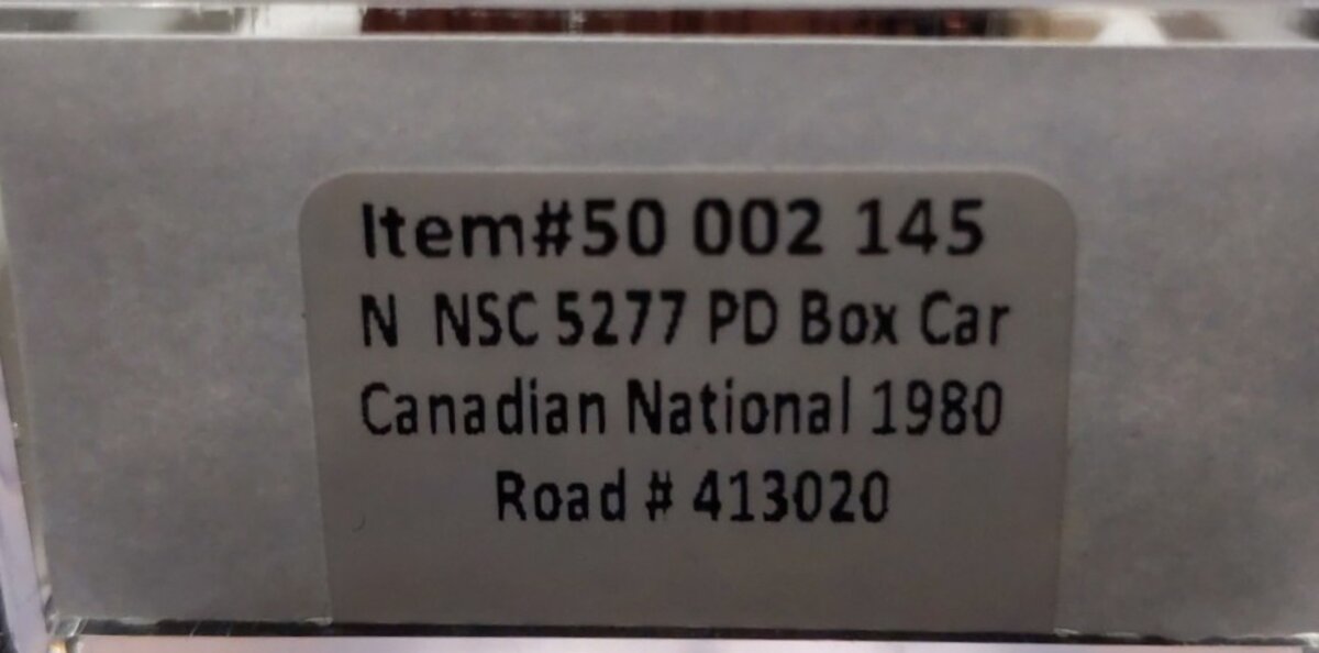 Atlas 50002145 N Canadian National NSC 50' Plug-Door Boxcar #413020 LN/Box