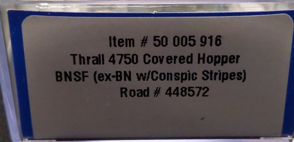Atlas 50005916 N BNSF Trainman Thrall 4750 Covered Hopper #448572