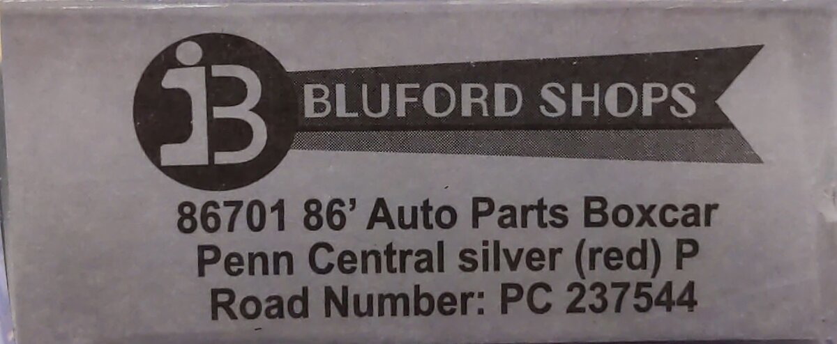 Bluford Shops 86701 N Penn Central PS 86' Auto Parts Double Door Boxcar #237544  LN/Box