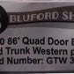 Bluford Shops 87290 Grand Trunk Western 86' Quad Door Boxcar #378221 LN/Box