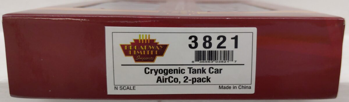Broadway Limited 3821 N AirCo Cryogenic Tank Car (Set of 2) EX/Box