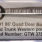 Bluford Shops 87291 N GTW PS 86' Quad Door Auto Parts Boxcar RTR #378249 LN/Box