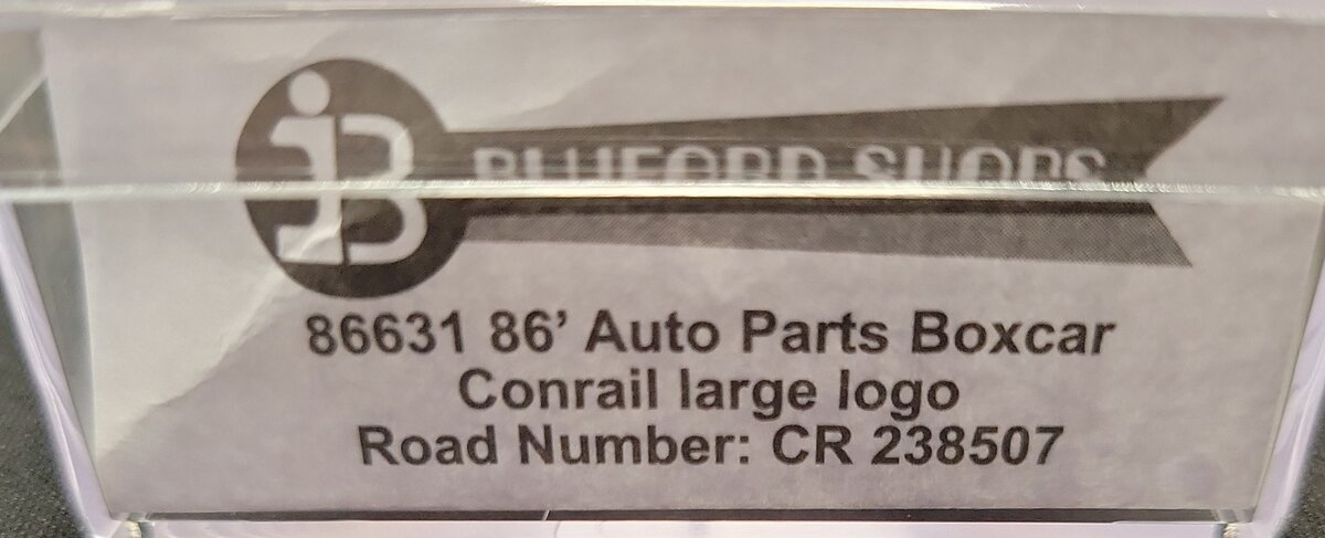 Bluford Shops 86631 N Conrail PS 86' Auto Parts Double Door Boxcar #238507 LN/Box