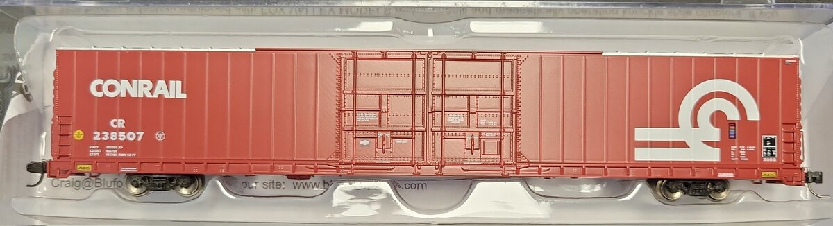 Bluford Shops 86631 N Conrail PS 86' Auto Parts Double Door Boxcar #238507 LN/Box