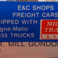 E&C Shops 826 N Atchison Topeka Santa Fe 65' Mill Gondola  #169499 LN/Box