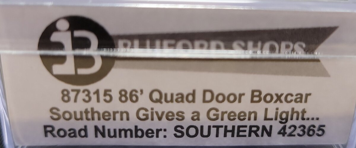 Bluford Shops 87315 N Southern Railway PS 86' Quad Door Boxcar #42365 LN/Box