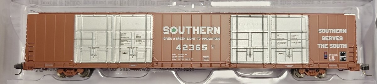 Bluford Shops 87315 N Southern Railway PS 86' Quad Door Boxcar #42365 LN/Box