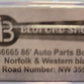 Bluford Shops 86665 N N&W Black PS 86' Auto Parts Double Door Boxcar #355107 LN/Box