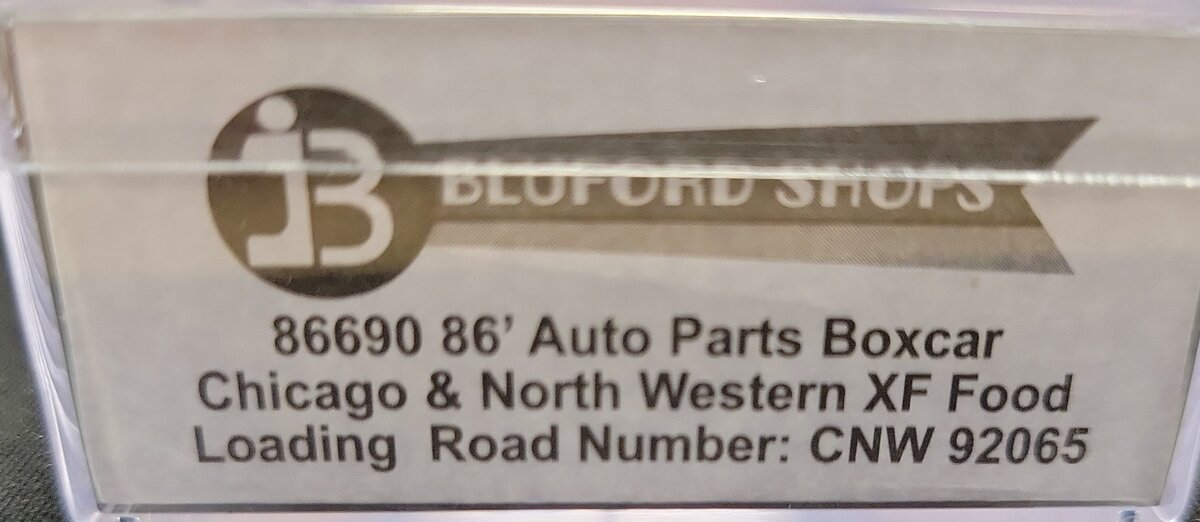 Bluford Shops 86690 N C&NW PS 86' Auto Parts Double Door Boxcar #92065 LN/Box