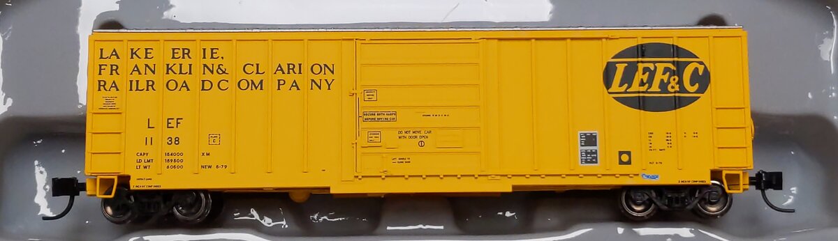 ExactRail EN-51303-2 N Lake Erie franklin & Clarion Single Door Boxcar #1138 LN/Box