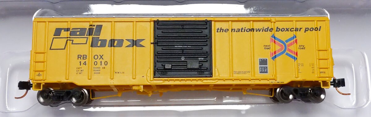 NARC 11-13002001-04 N Railbox 50FT Boxcar #14010 LN/Box