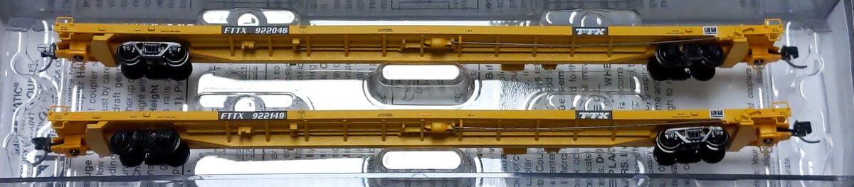 Micro-Trains 99302205 N FTTX 89' Flat Car #1 (Set of 2) LN/Box