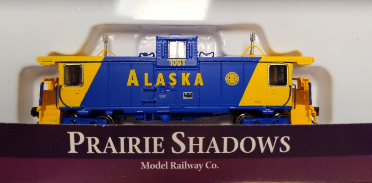 Prairie Shadows 600901 N Scale Alaska PSC Caboose #1091 LN/Box