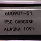 Prairie Shadows 600901 N Scale Alaska PSC Caboose #1091 LN/Box