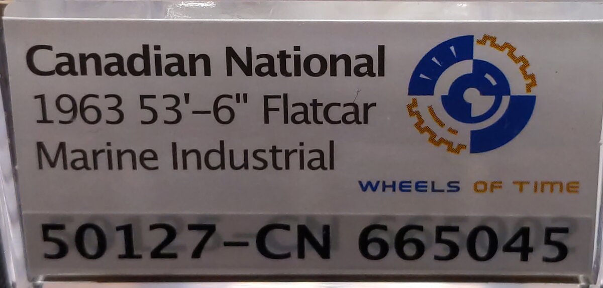 Wheels of Time 50127 N CN 53' 6" Welded Fish Belly Flatcar #665045 LN/Box