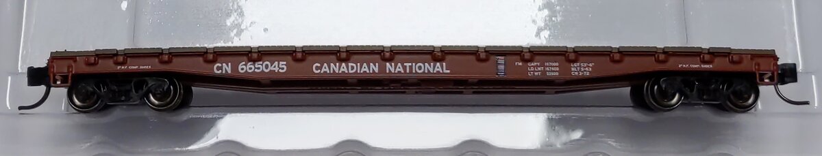 Wheels of Time 50127 N CN 53' 6" Welded Fish Belly Flatcar #665045