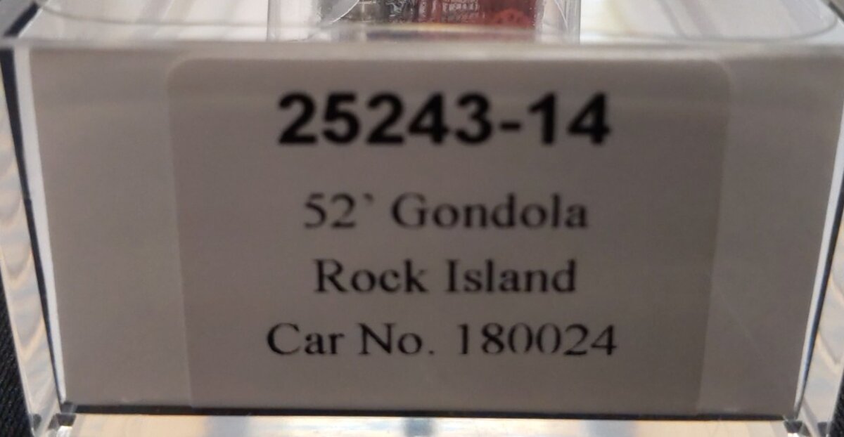 Trainworx Inc 25243-14 N Rock Island 52' Gondola #180024 LN/Box
