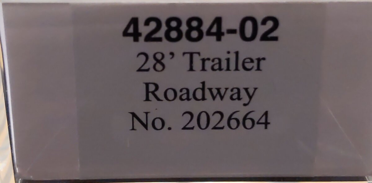 Trainworx Inc 42884-02 N LTL Trucks - Roadway Express 28' Pup Trailer #202664 LN/Box