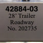 Trainworx Inc 42884-03 N LTL Trucks - Roadway Express 28' Pup Trailer #202735