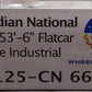 Wheels of Time 50125 N CN 53' 6" Welded Fish Belly Flatcar #665002 LN/Box