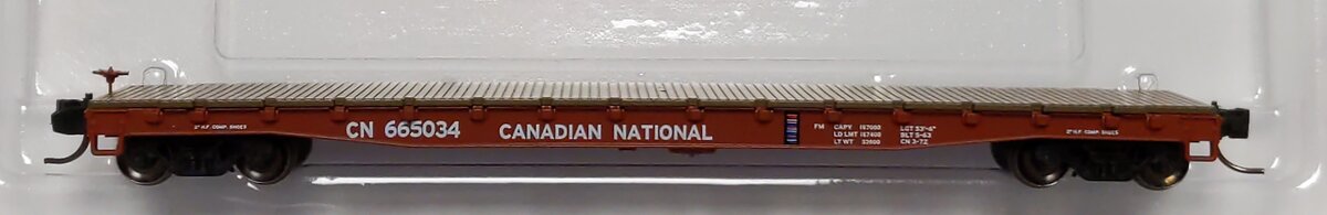 Wheels of Time 50126 N CN 53' 6" Welded Fish Belly Flatcar #665034