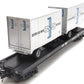MTH 20-98411 Boston & Maine Flatcar with 2 20' Trailers LN/Box