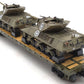 MTH 20-95326 O Gauge US Army Flatcar  with M10 Wolverine Tanks #609210 NIB