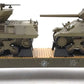 MTH 20-95326 O Gauge US Army Flatcar  with M10 Wolverine Tanks #609210 NIB
