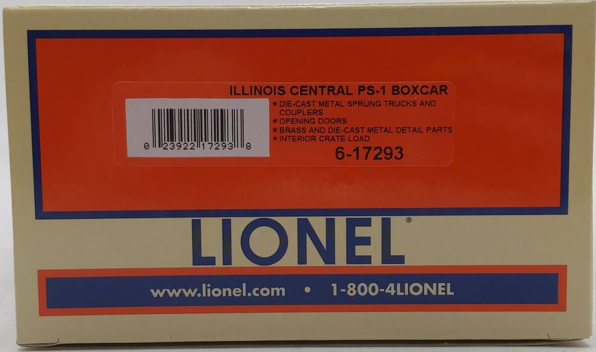 Lionel 6-17293 O Gauge Illinois Central PS-1 Box Car #400666 LN/Box