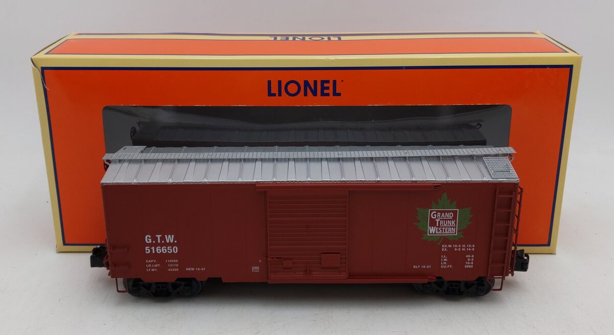 Lionel 6-27893 Grand Trunk Western Boxcar #516650