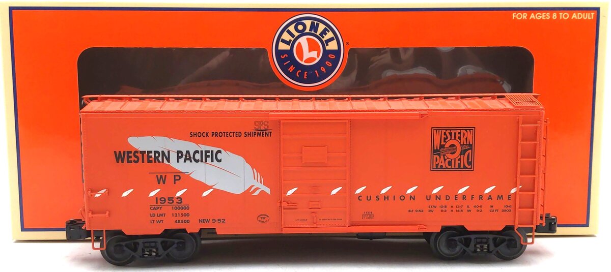 Lionel 6-17278 O Gauge Western Pacific PS-1 Boxcar #1953 LN/Box