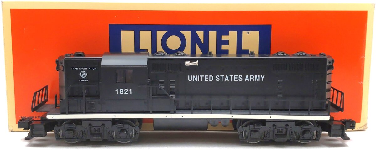 Lionel 6-18840 O Gauge U.S. Army GP-7 Diesel Locomotive #1821 VG/Box