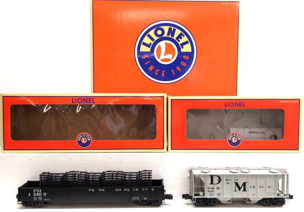 Lionel 6-31795  O Gauge Pere Marquette Regional Freight Cars (Set of 2) LN/Box