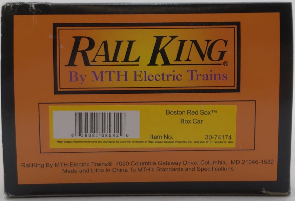MTH 30-74174 O Boston Red Sox Box Car #1901 LN/Box