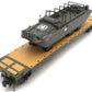 MTH 20-95400 O U.S. Army Premier Flatcar with GMC DUKW 353 #609300 LN/Box