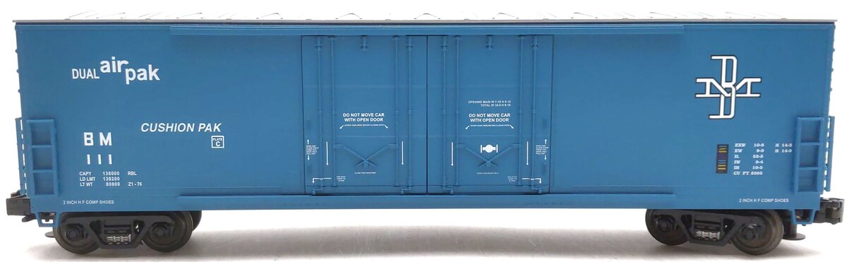 MTH 20-93026 Boston & Maine 50' Double Plug Boxcar EX/Box