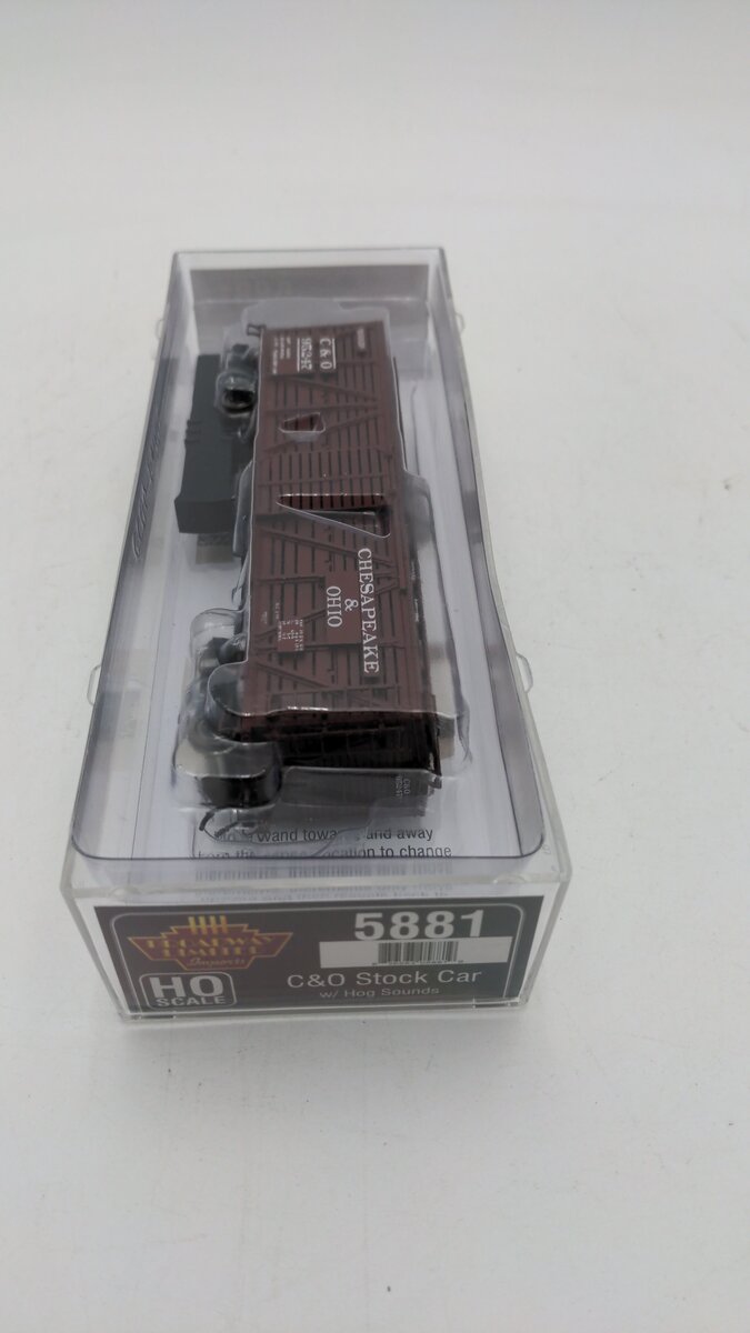 Broadway Limited 5881 HO Chesapeake & Ohio K7 Stock Car #95247 w/ Hog Sounds LN/Box