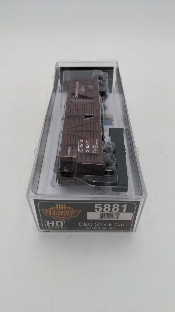 Broadway Limited 5881 HO Chesapeake & Ohio K7 Stock Car #95247 w/ Hog Sounds LN/Box